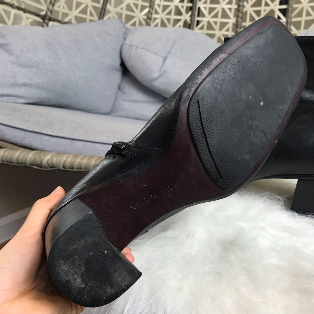 ❗️RESERVED❗Villager Leather Short Boots - Black - Picture 7 of 7